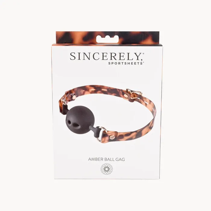 Male Sex Toys | Sincerely Amber Ball Gag - Sportsheets Male Sex Toys | Sincerely Amber Ball Gag - Sportsheets