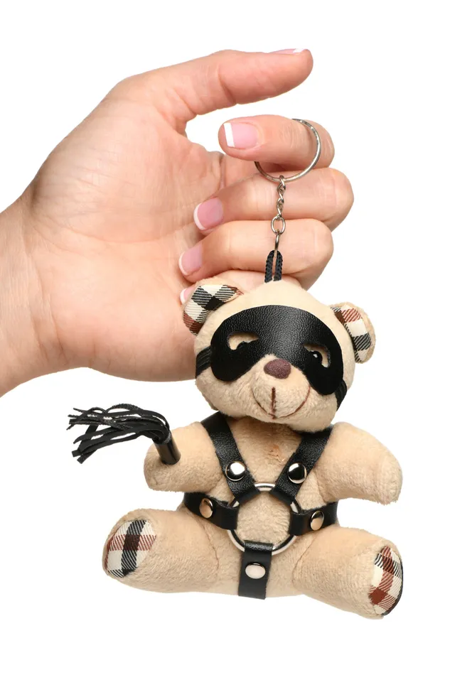 Male Sex Toys | XR Brands Master Series Bdsm Teddy Bear Keychain