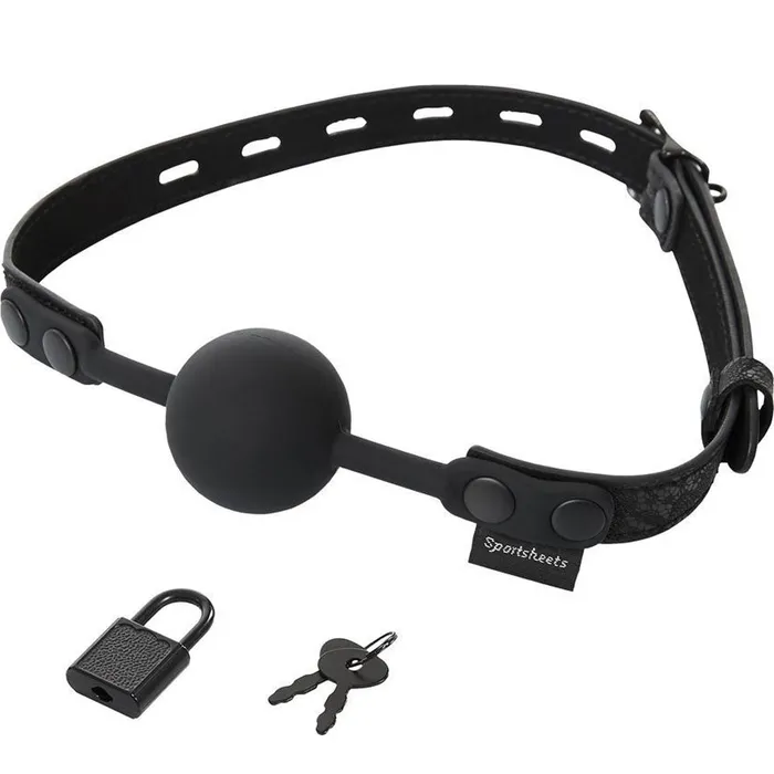My Amazing Fantasy Male Sex Toys Locking Lace Silicone Ball Gag