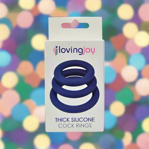 My Amazing Fantasy Male Sex Toys Loving Joy Thick Silicone Cock Rings