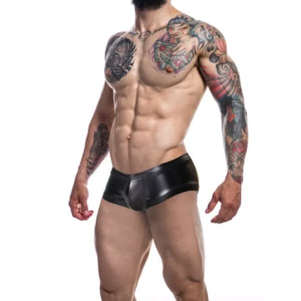 My Amazing Fantasy Men's Underwear | C4M BootyShorts Blk Leatherette - XL