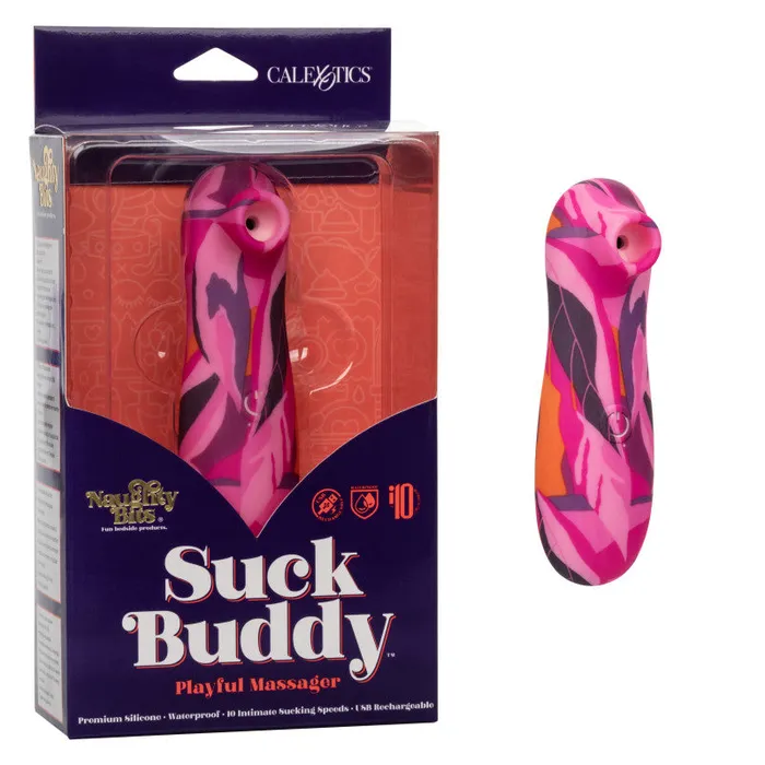 Naughty Bits Suck Buddy Playful Massager | CalExotics Female Sex Toys Naughty Bits Suck Buddy Playful Massager | CalExotics Female Sex Toys