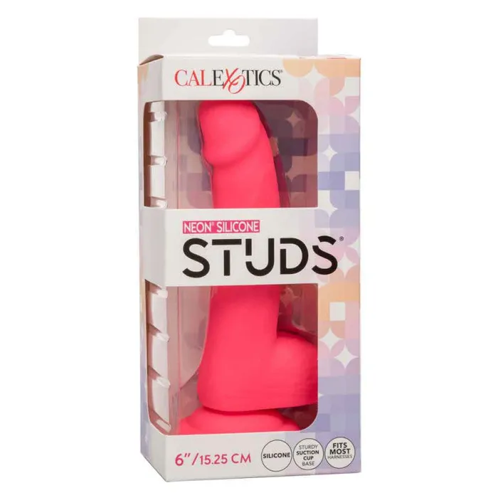 Neon Silicone Studs 6 Inch - Pink | CalExotics Anal Neon Silicone Studs 6 Inch - Pink | CalExotics Anal