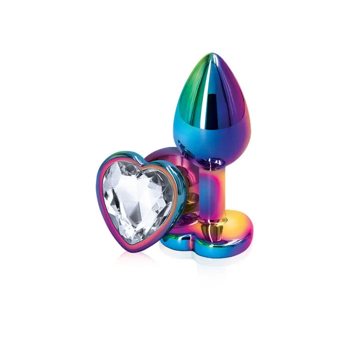 nsnovelties Anal | Rear Assets - Mulitcolor Heart - Small - Clear nsnovelties Anal | Rear Assets - Mulitcolor Heart - Small - Clear