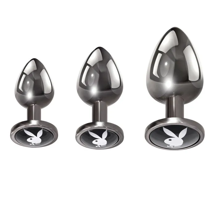 Playboy Pleasure 3 Ways - Butt Plug - Hematite | Anal Playboy Pleasure 3 Ways - Butt Plug - Hematite | Anal