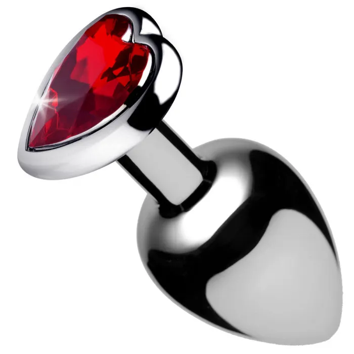Red Heart Gem Anal Plug - Large | XR Brands Booty Sparks Male Sex Toys Red Heart Gem Anal Plug - Large | XR Brands Booty Sparks Male Sex Toys