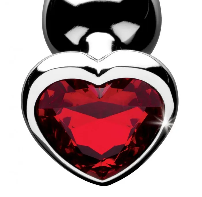 Red Heart Gem Anal Plug - Large | XR Brands Booty Sparks Male Sex Toys Red Heart Gem Anal Plug - Large | XR Brands Booty Sparks Male Sex Toys