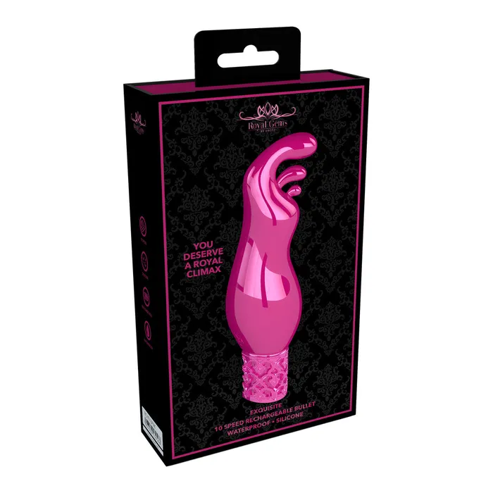 Royal Gems Exquisite Rechargeable Silicone Bullet Pink | Shots Toys Female Sex Toys Royal Gems Exquisite Rechargeable Silicone Bullet Pink | Shots Toys Female Sex Toys