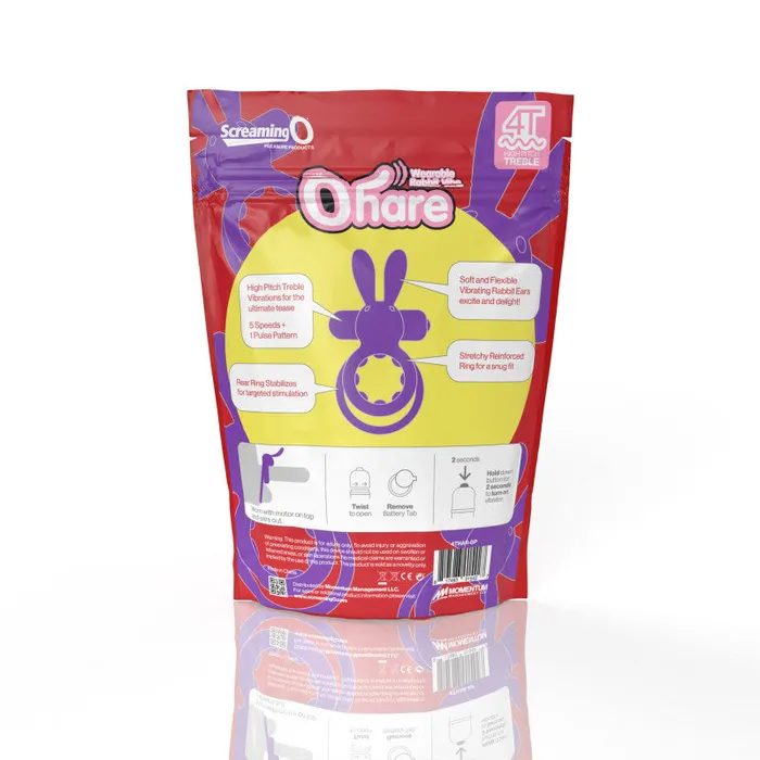 Screaming O Vibrators | Screaming O 4t - Ohare Wearable Rabbit Vibe - Grape Screaming O Vibrators | Screaming O 4t - Ohare Wearable Rabbit Vibe - Grape