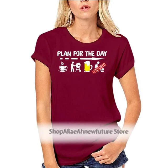 The Dude with the Beard Shop Plan For The Day Coffee Bbq Grilling Beer Sex Funny Adult Black T-Shirt S-3Xl | Anal The Dude with the Beard Shop Plan For The Day Coffee Bbq Grilling Beer Sex Funny Adult Black T-Shirt S-3Xl | Anal
