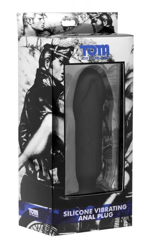 Tom of Fin. Medium Silicone Vibrating Anal Plug | XR Brands Tom of Finland Male Sex Toys Tom of Fin. Medium Silicone Vibrating Anal Plug | XR Brands Tom of Finland Male Sex Toys
