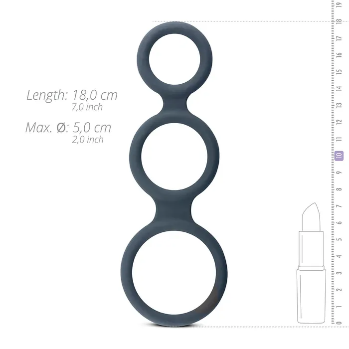 Triple Silicone Cock Ring | Boners Male Sex Toys