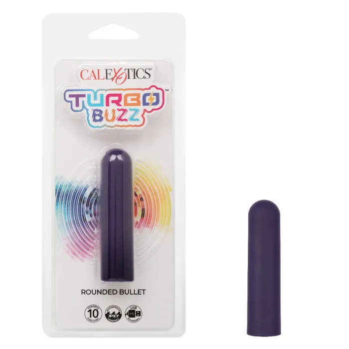 Turbo Buzz Rounded Bullet Purple CalExotics Vibrators