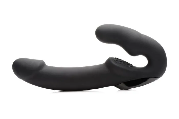 Urge Silicone Strapless Strap on With Remote - Black | XR Brands Strap U Female Sex Toys Urge Silicone Strapless Strap on With Remote - Black | XR Brands Strap U Female Sex Toys