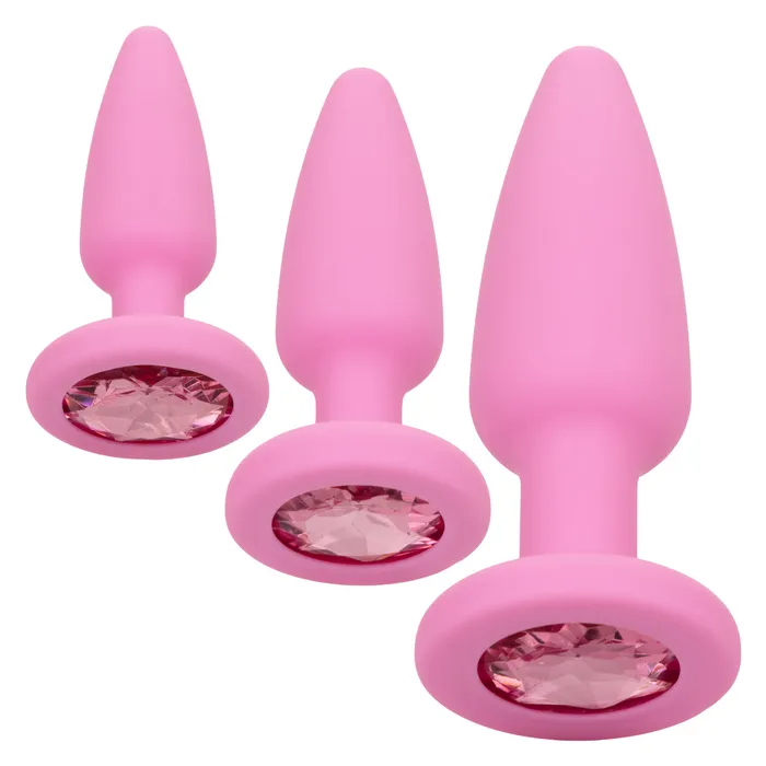 Vibrators | First Time Crystal Booty Kit Pink - California Exotic Novelties
