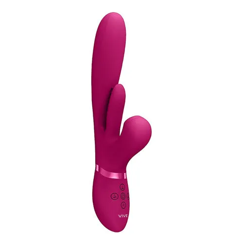Vibrators | Shots America Thrusting Gspot, Flapper, Air Wave Clit Stimulator - Pink