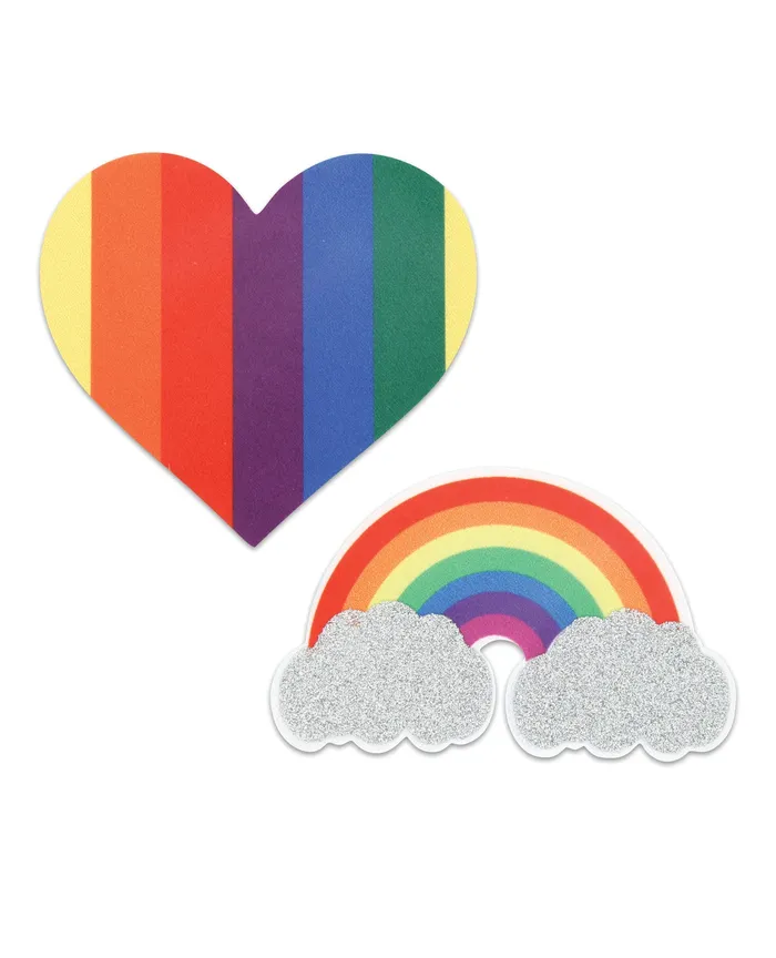 X-Gen Products Vibrators | Pasties Pride Glitter Rainbows & Hearts