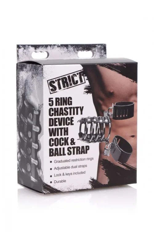 XR Brands Male Sex Toys | Strict Gates Of Hell Chastity Device