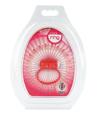 XR Brands Trinity Vibes Male Sex Toys Trinity Wireless C Ring Red