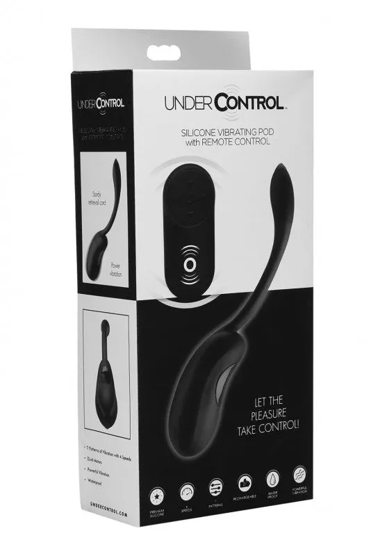 XR Brands Under Control Female Sex Toys | Silicone Vibrating Pod With Remote Control XR Brands Under Control Female Sex Toys | Silicone Vibrating Pod With Remote Control
