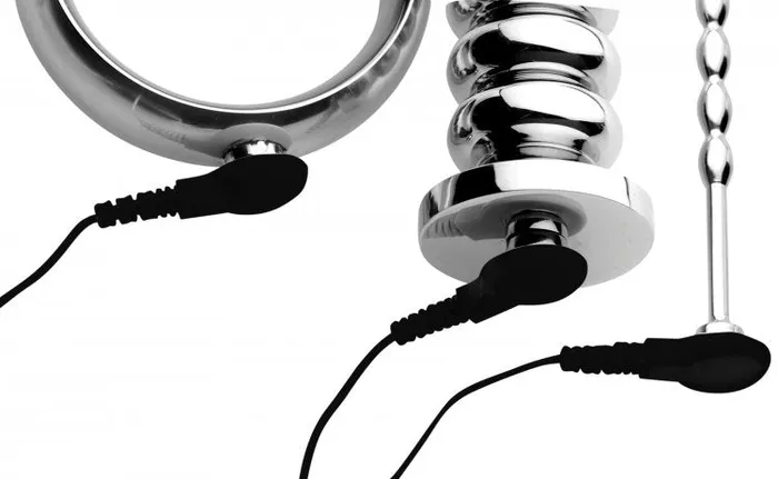 XR Brands Zeus Electrosex Male Sex Toys | Deluxe Series Voltaic for Him Stainless Steel Male E-Stim Kit XR Brands Zeus Electrosex Male Sex Toys | Deluxe Series Voltaic for Him Stainless Steel Male E-Stim Kit