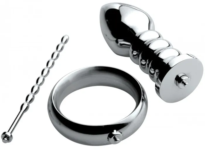 XR Brands Zeus Electrosex Male Sex Toys | Deluxe Series Voltaic for Him Stainless Steel Male E-Stim Kit XR Brands Zeus Electrosex Male Sex Toys | Deluxe Series Voltaic for Him Stainless Steel Male E-Stim Kit