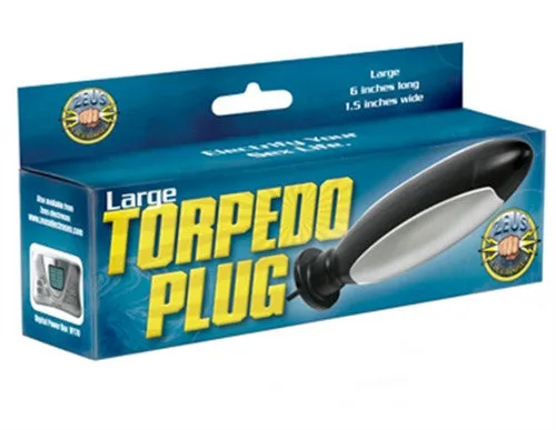 XR Brands Zeus Electrosex Male Sex Toys Electrosex Torpedo Plug Large
